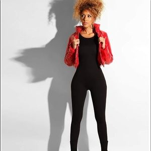 Free People cropped NEW Red Jacket down sexy day to evening❤️🎁🌈